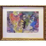 MARC CHAGALL 'Little Black Horse', quadrichrome, Galerie Maeght, signed in the plate, 39cm x 28cm,
