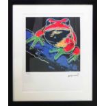 ANDY WARHOL 'Pine Barrens Tree Frog', offset lithograph, from Leo Castelli gallery,