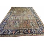 ANTIQUE TABRIZ CARPET, 407cm x 285cm,