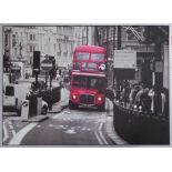 CONTEMPORARY SCHOOL, Piccadilly, London, photo print on canvas, framed.