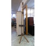 WINSOR AND NEWTON PAINTERS EASEL, mid 20th century beechwood, 245cm H max x 77cm W x 85cm D.