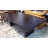 DINING TABLE, from Harrods, black, extendable.