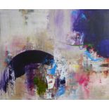 NIGEL KINGSTON 'Abstract', oil on canvas, signed verso 100cm x 120cm.