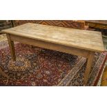 FARMHOUSE TABLE, Victorian pine, with a drawer at each end, 183cm x 87cm x 74cm H.