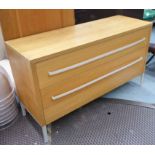 CHEST OF DRAWERS, contemporary design, three drawers, 140cm x 50cm x 81cm.