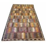 VINTAGE QASHQAI KILIM, 265cm x 155cm.