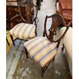 DINING CHAIRS, a set of eight,