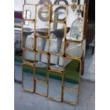 WITHDRAWN-WALL MIRROR, 1960's French inspired gilt frame, 110cm x 75cm.