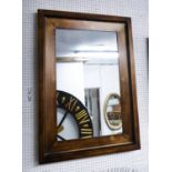 WALL MIRROR, 1950's French inspired, 107cm x 76cm.