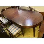 DINING TABLE, George III style,