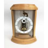 KIENINGER CLOCK, maple wood cased, with chiming movement.