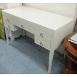 DRESSING TABLE, contemporary Italian style, in an ivory finish, 125cm x 54cm x 82cm.