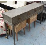 CONSOLE TABLE, Hollywood Regency style, four drawers, 160cm x 40cm x 92cm.