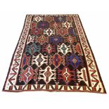 ANTIQUE SHIRVAN KILIM, 250cm x 166cm.