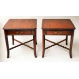 LAMP TABLES, a pair,