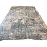 'LUKE' CONTEMPORARY SILK ABSTRACT CARPET, 374cm x 264cm.