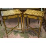 LAMP TABLES, a pair,