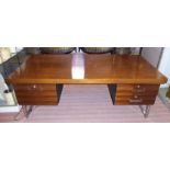 GORDON RUSSELL PRESTIGE COLLECTION DESK, by Trevor Chinn, 186cm W x 91cm D x 71cm H.