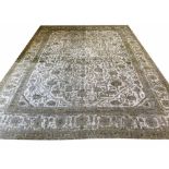 VINTAGE KERMAN CARPET, 368cm x 292cm.