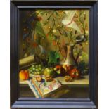 MICHELE CISTERNINO 'Still life', 1974, oil on canvas, signed lower left and verso dated verso,