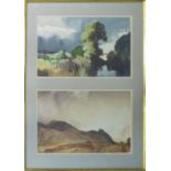 Sir WILLIAM RUSSELL FLINT RA (Scottish 1880-1969) 'River and Mountain Landscapes',