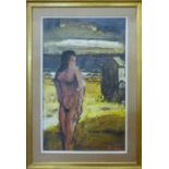 JACQUES DELVAUX (Belgian 1929-2010) 'Fille à la Plage - Girl on the Beach', 1962, oil on canvas,