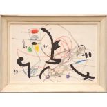 JOAN MIRO 'Untitled', 1975, lithograph, signed in the plate,