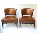 COCKTAIL CHAIRS, a pair,