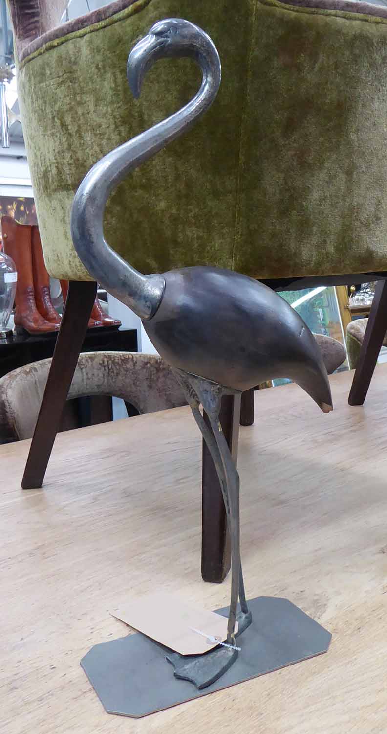 FONDICA CO ART SCULPTURE, of a flamingo, 55cm H.