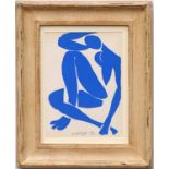 HENRI MATISSE 'Nu Bleu III', 1954, original lithograph after Matisse's cut outs,
