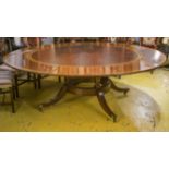 DINING TABLE, Regency style mahogany,