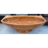 WOODEN BATH TUB, hand made in Austria cost c £4500 new, 78cm x 60cm H x 180cm L.