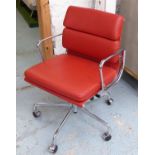 VITRA SOFT PAD GROUP DESK CHAIR, by Charles and Ray Eames, 57cm W.