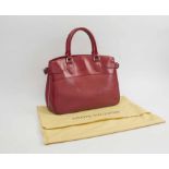 LOUIS VUITTON PASSY EPI RED LEATHER BAG, with smooth leather trim,