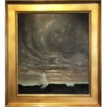 MAURICE DE VRIES (1910-1994) 'Storm', oil on canvas, signed, 69cm x 59cm, framed.