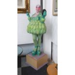 RUTH ELIA 'Leigh Bowery', 110cm x 50cm x 50cm, signed on the base.