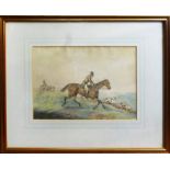 HENRY THOMAS ALKEN (English 1785-1851) 'Hunting Scenes', a set of four watercolours,