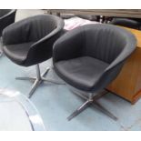 WALTER KNOLL BOB CHAIRS, a pair, by Pearson Lloyd, 75cm H.