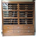 HABERDASHERY CABINET, stamped 'Pollards - London & Glasgow',