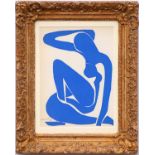 HENRI MATISSE, 'Nu bleu VI' original lithograph from the 1954 edition after Matisse's cut outs,