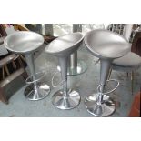 MAGIS BOMBO BAR STOOLS, a set of three, by Stefano Giovanni, 44cm W.