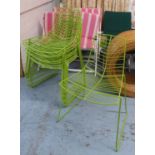 ARPER LEAF CHAIRS, a set of nine, by Lievore Altherr Molina, 80cm H.