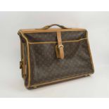 LOUIS VUITTON VINTAGE GARMENT BAG, monogrammed with top handle, manufactured by The French Co, USA,