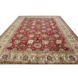 FINE SHAH-ABBAS TABRIZ CARPET, 420cm x 320cm,