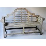 GARDEN BENCH, matching previous lot, 170cm W.