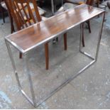 CONSOLE TABLE, 1970's Italian inspired style, 100cm x 30cm x 71cm.