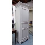 HALL CUPBOARD, white painted, French style, 77cm x 45cm x 195cm H.