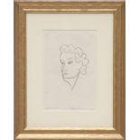 HENRI MATISSE 'Head of a Woman', 1947, lithograph, edition 370, suite: Repli,