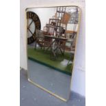 WALL MIRROR, 1960s French inspired, 121cm x 81cm.