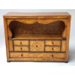 TABLE TOP CHEST, 19th century French, Louis Philippe birdseye maple,
